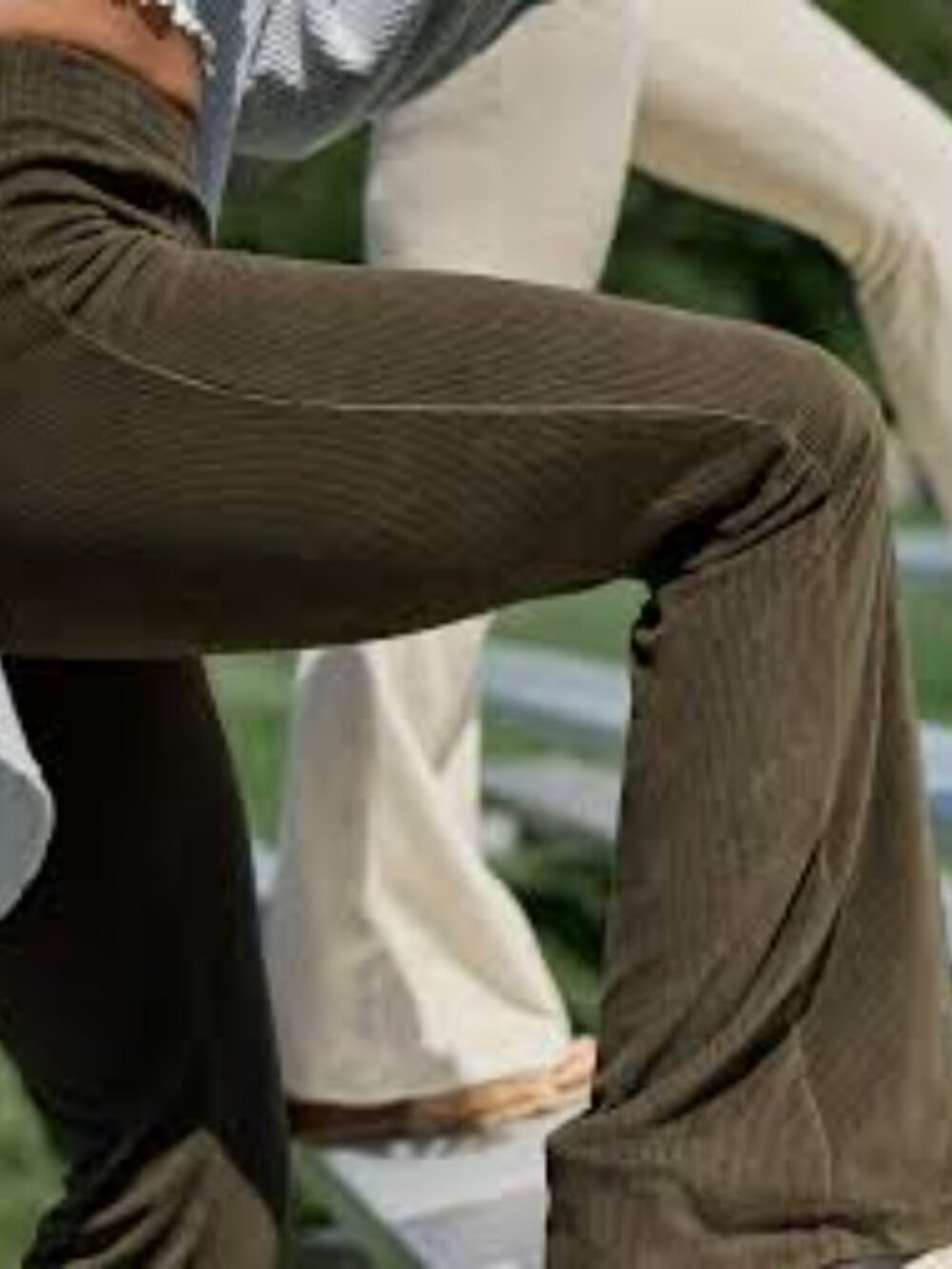 Aerie Groove-On Velour Flare Leggings